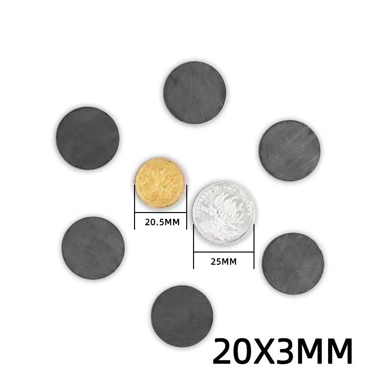 Black Ferrite Cylinder Magnet Ring with Hole - Strong Ring-Shaped Salvage Magnet.