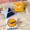 Deutsche L-lufthansa German Pillow Case Applicable Space For Guest Rooms Interiors Cars Office House Decoration