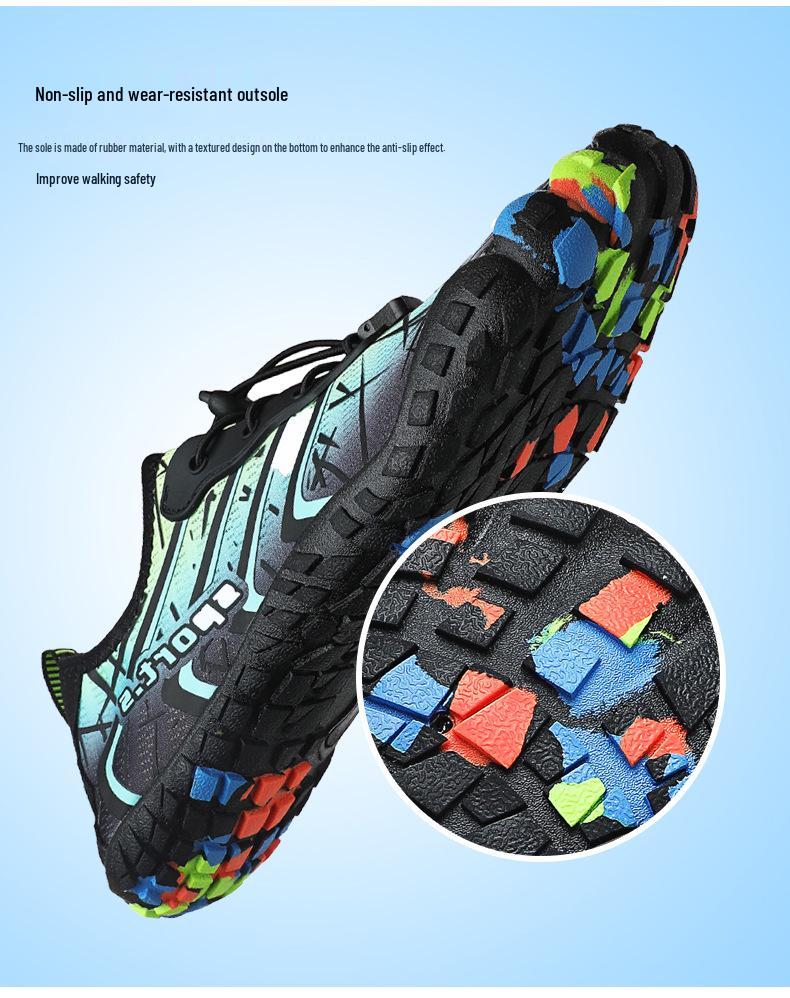 Unisex Quick-Dry Outdoor & Indoor Five-Finger Shoes for Hiking, Yoga, and Water Sports.