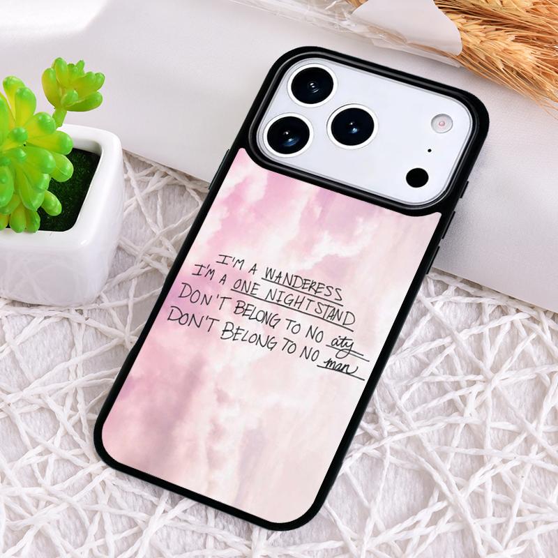 Aesthetics Songs Lyrics Aesthetic Phone Case for iPhone 17 Air 16 15 11 12 14 13 Pro Max Shockproof Cover