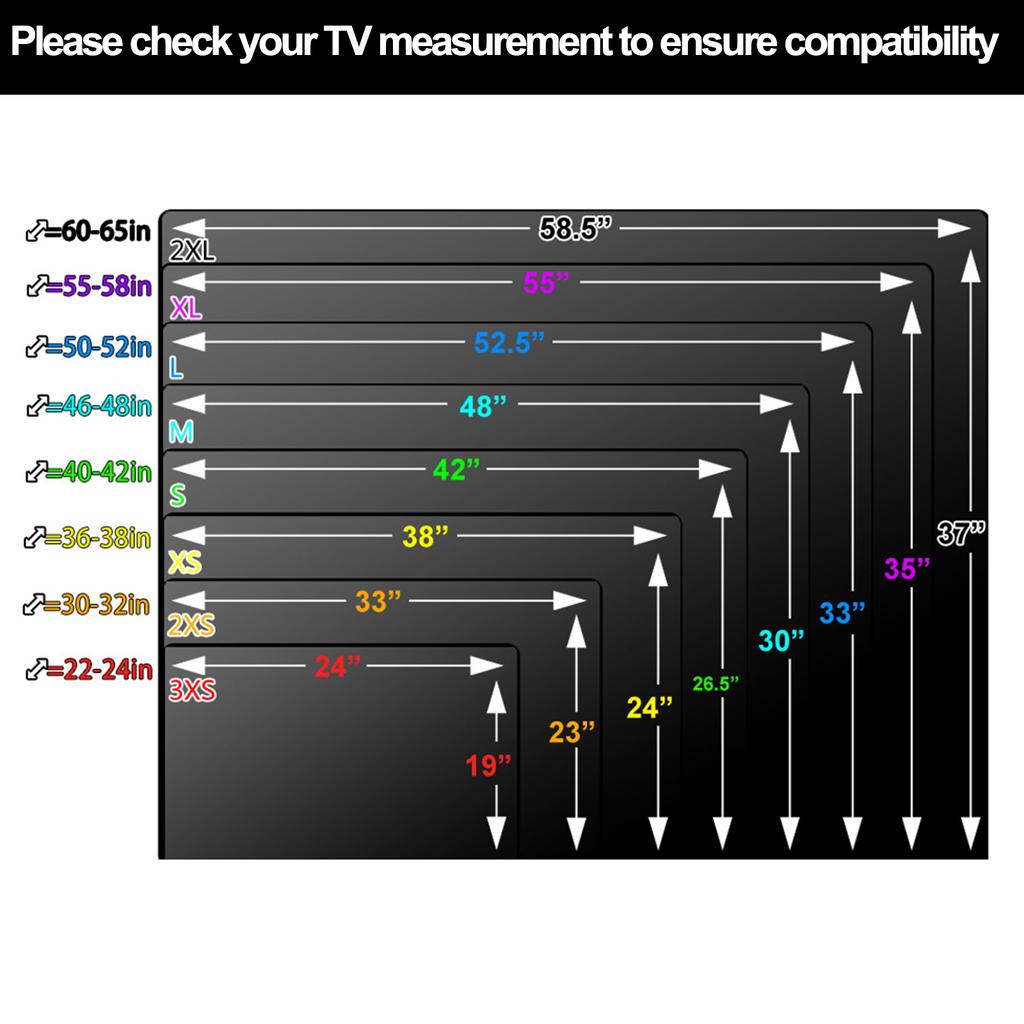 TV-Abdeckung für den Außenbereich, 600D, wasserdicht, wetterfest, für den Außenbereich, Flachbildschirm, 360°-Schutz mit Taschenfernsehgehäuse, Staubschutzhüllen