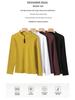 6606# Women's Slim Fit High Neck Long Sleeve T-shirt - Water Drop Neck, New Chinese National Style, Cotton Undershirt, Spring/Autumn.