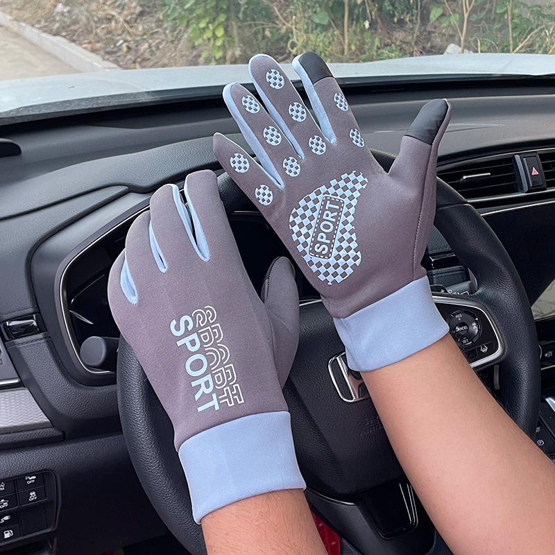 Ski gloves autumn and winter cycling men and women long fingers warm and cold-proof touch screen non-slip waterproof outdoor sports gloves