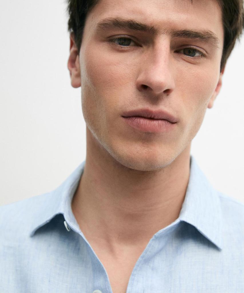Masimodutti 100% Linen Regular Fit Shirt