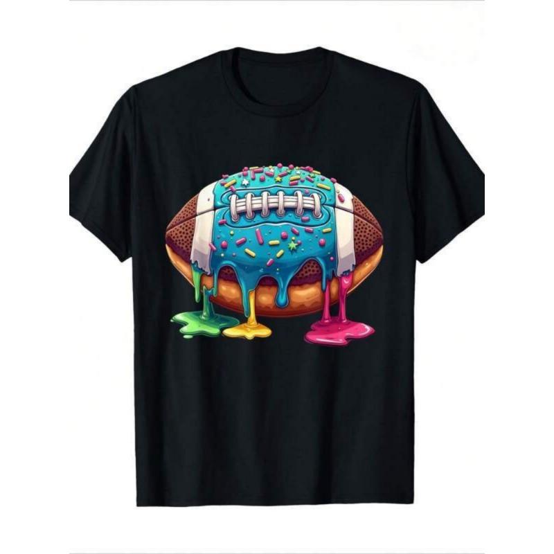 Ice Cream Football Drip Boys Youth Children Children T-Shirt Gifts For Boys Girls Kids 110