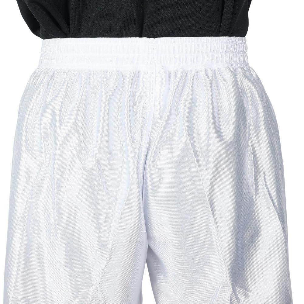 Mizuno Soccer Field Glossy Slim Game and Practice P2MB8021 Size L Men's Pants, Fabric, Fit, Wear, 01, White,