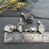Natural Crystal 925 Silver Herkimer Diamond Pendant DIY Instagram Popular Style Clavicle Chain