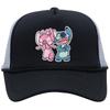 Labeling cartoon Stitch net hat color matching men's and women's baseball caps outdoor travel sunshade truck hat tide