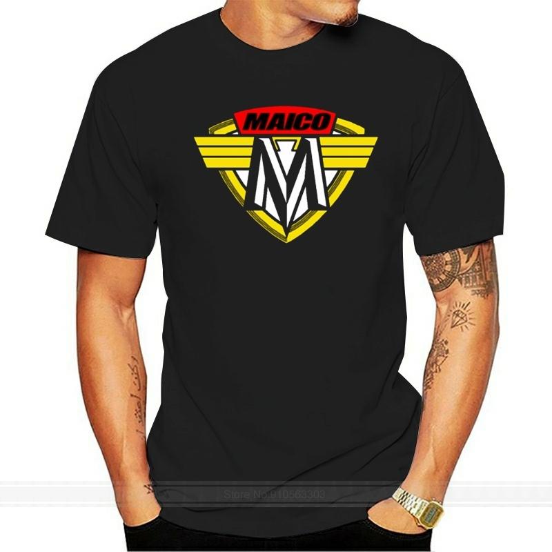Maico Retro Moto Style Motorcycle Printed Motorcyc T Shirt Fit Spring Funny Letters Size S5xl Cotton Customized Solid Color