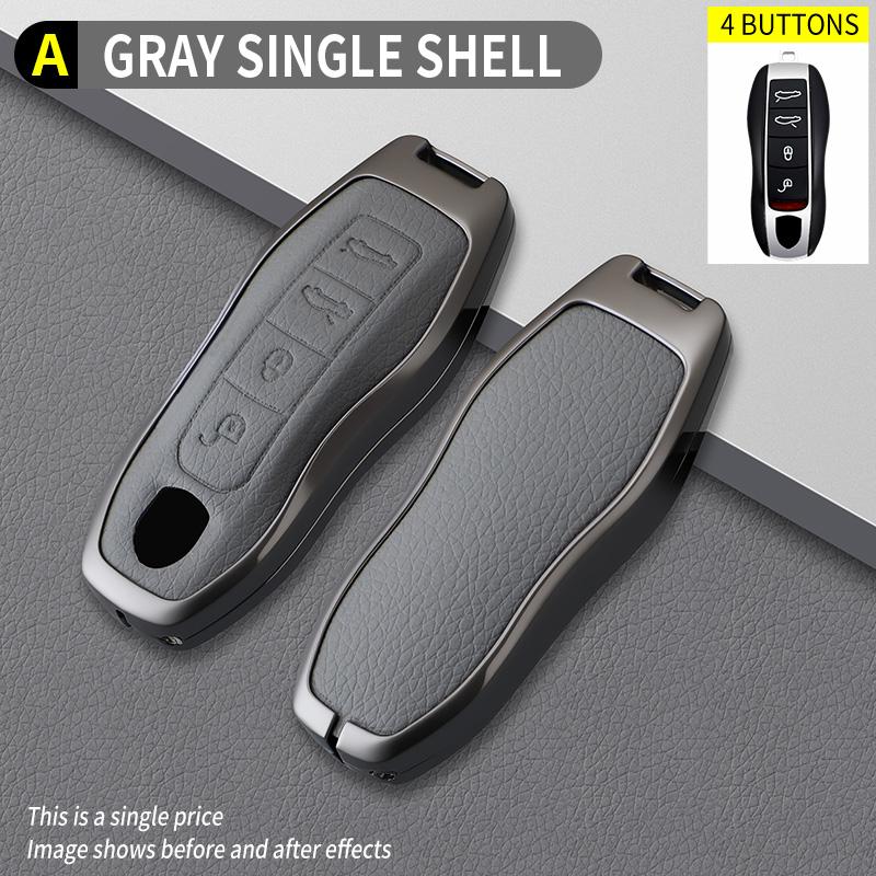 Zinc Alloy Car Key Case Cover for Porsche Cayenne 958 911 Lepin 996 Macan Boxster Panamera 997 944 924 Panamera 718 971 9YA