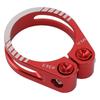 Bike Seat Post Clamp Aluminum Alloy Adjustable Bicycle Seatpost Lock Clamp Quick Release for Replacement Red 34.9mm