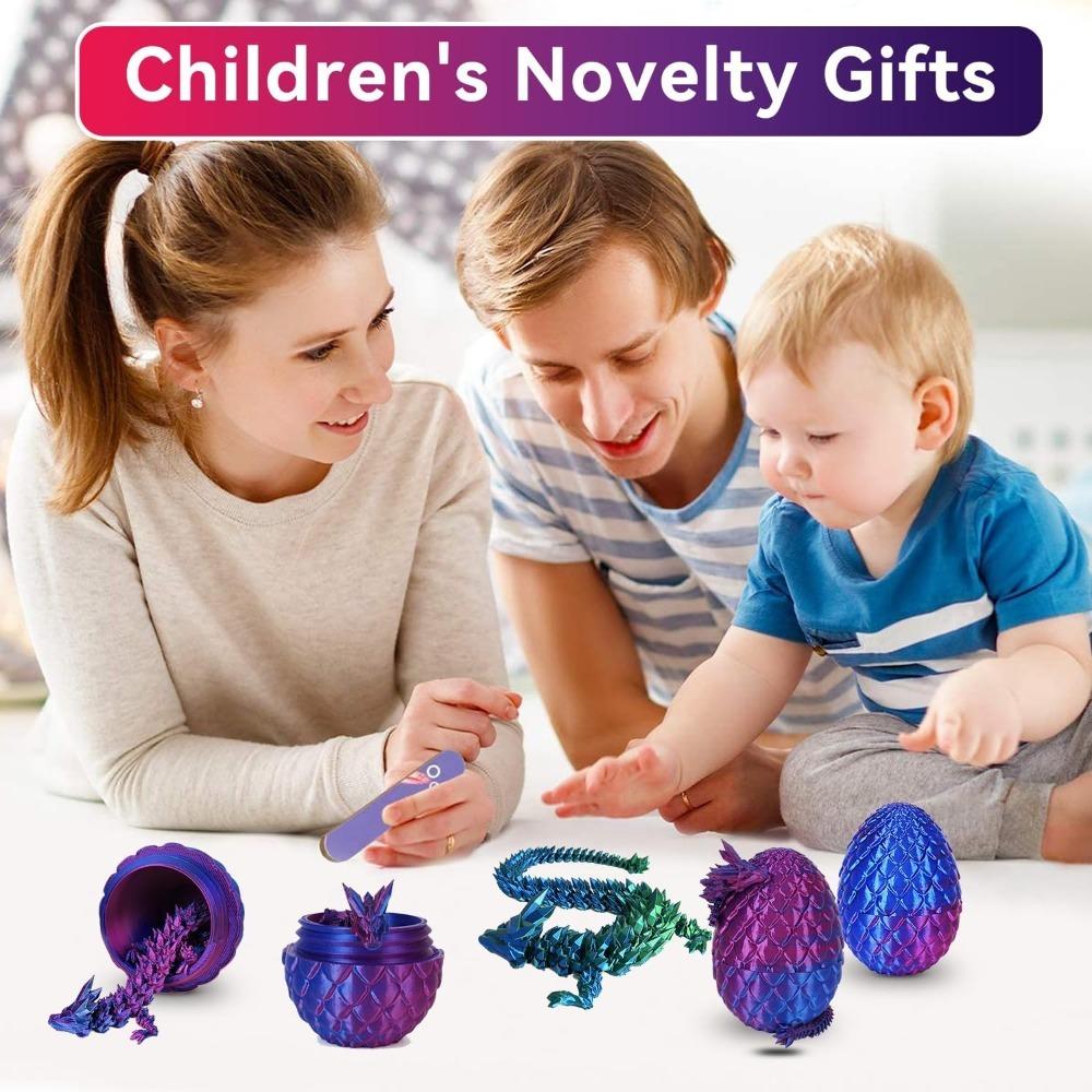 Creative Decompression Dragon Egg Chameleon Pendulum 3D Printing Complete Set of Gifts Colorful Set Toys Colorful Decoration