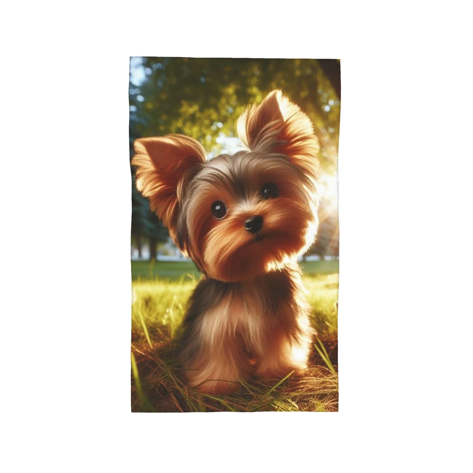 

Yorkshire Terrier Dog Yorkie Lover Soft Face Towel Quick Dry Pool Bath Cotton Towels Absorbent W40*H60(CM)