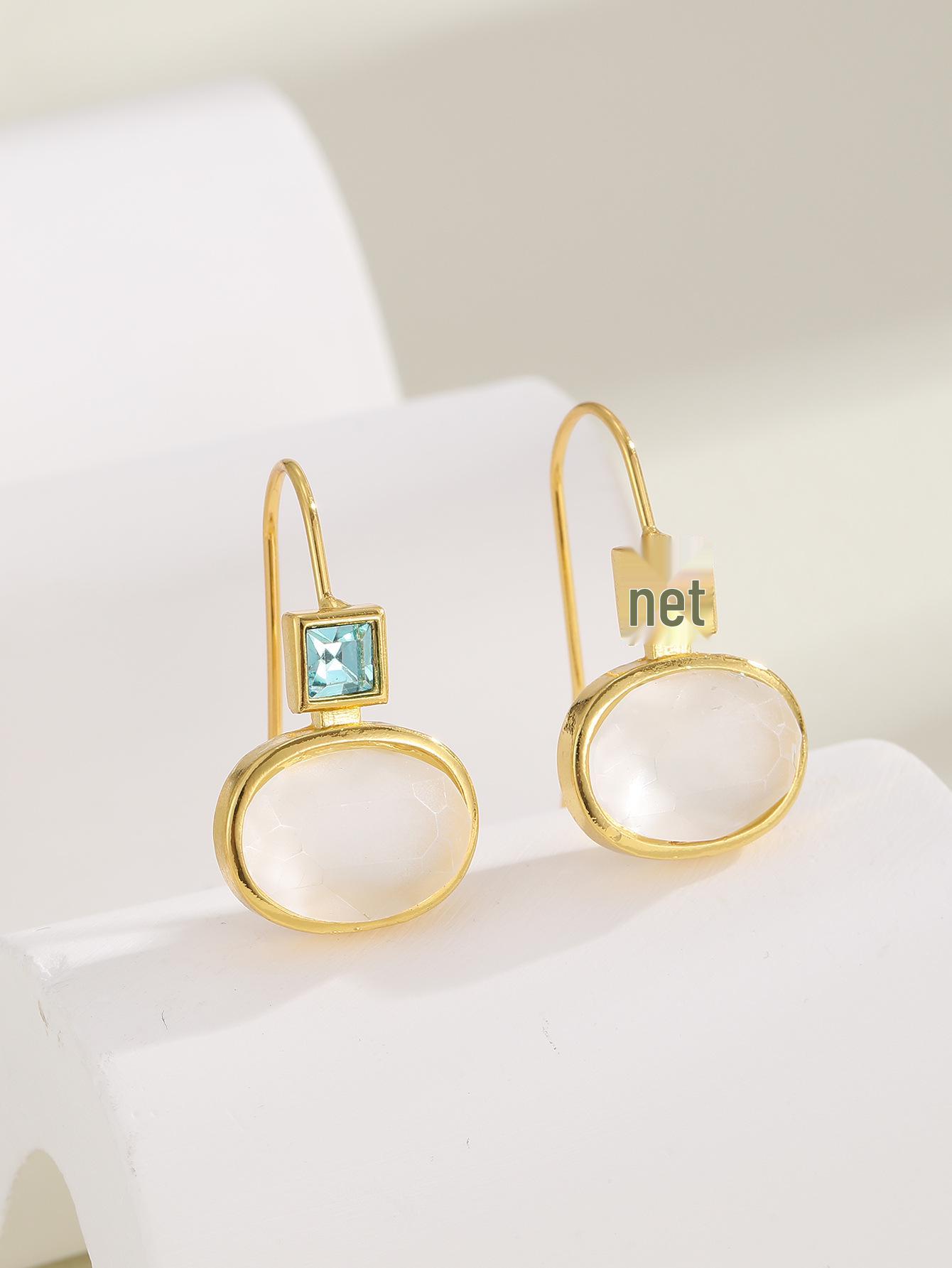 Exaggerated Geometric Long Drop Earrings - Elegant Women s Fashion Accessory.