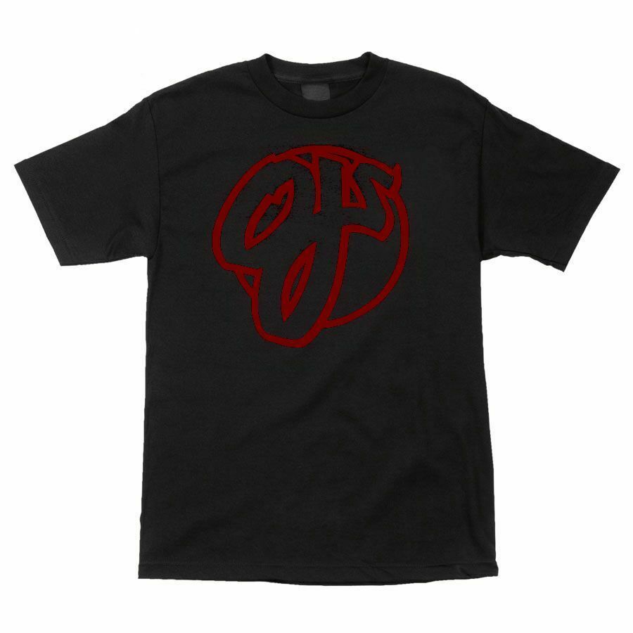 Santa Cruz OJ Wheels OJS OG OUTLINE LOGO Skateboard T Shirt BLACK Unisex T-Shirt S