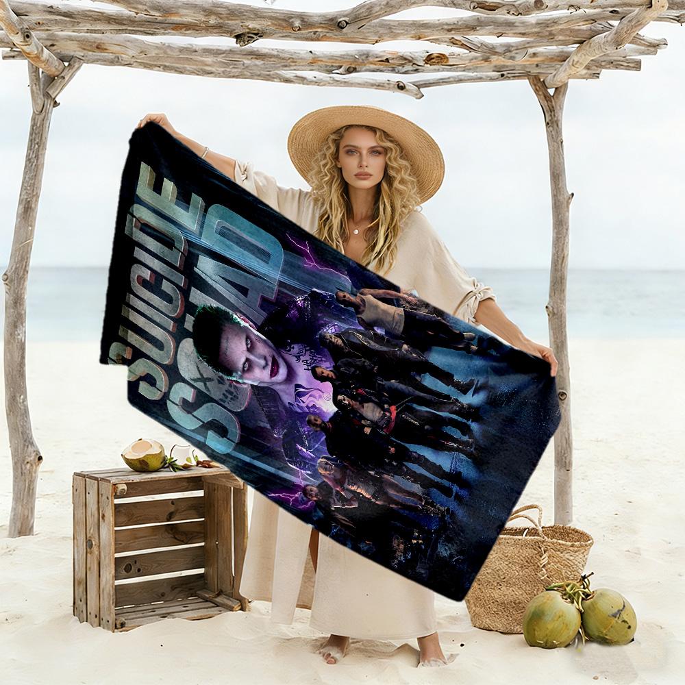 Suicide Squad Beach Towel Quick-Dry Soft Microfiber Comfortable Lightweight