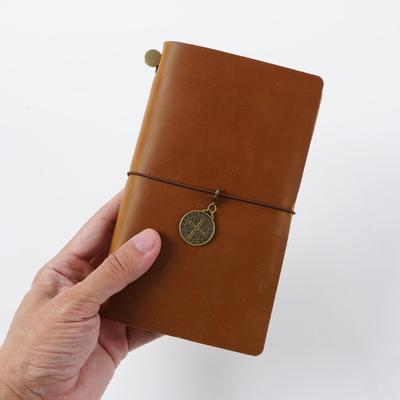 Journal de voyage TN: Carnet en Cuir de Vachette Vintage Fait Main