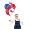 Union Jack Logo Balloons Set Red Blue White Balloons Anniversary Party Favors Supplies Decorations
