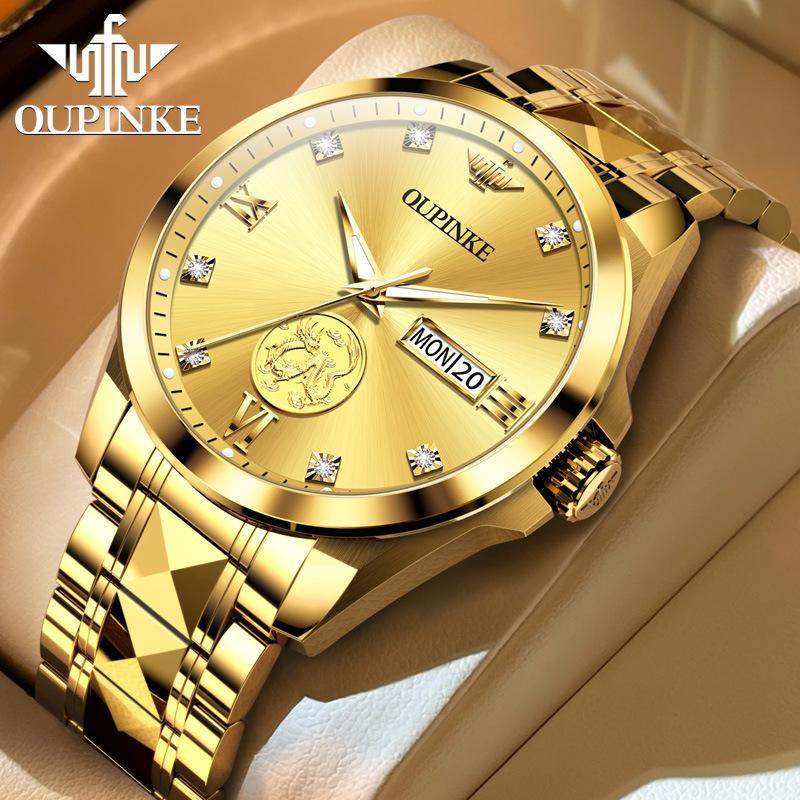 

OUPINKE Часы Автоматические Механические Часы Стальные Деловые Водонепроницаемые Мужские Часы Мужские Часы