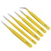 1PC Anti-Static Stainless Steel Tweezers Set  for Electronics Phone Repairing Tool  Eyebrow/Eyelash Tweezers