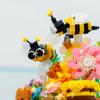 Non-Toxic Micro Building Block Flower With Dust Cover Mini Eternal Life Bouquet Assembling Toys For Kid Brick Ornament Decor Romantic Gift