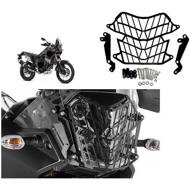 Motorcycle Headlight Grill Cover Motorcycle Headlight Protector Grille Guard Cover Protection Grill for Tenere 700 T7 Tenere T700 Tenere700