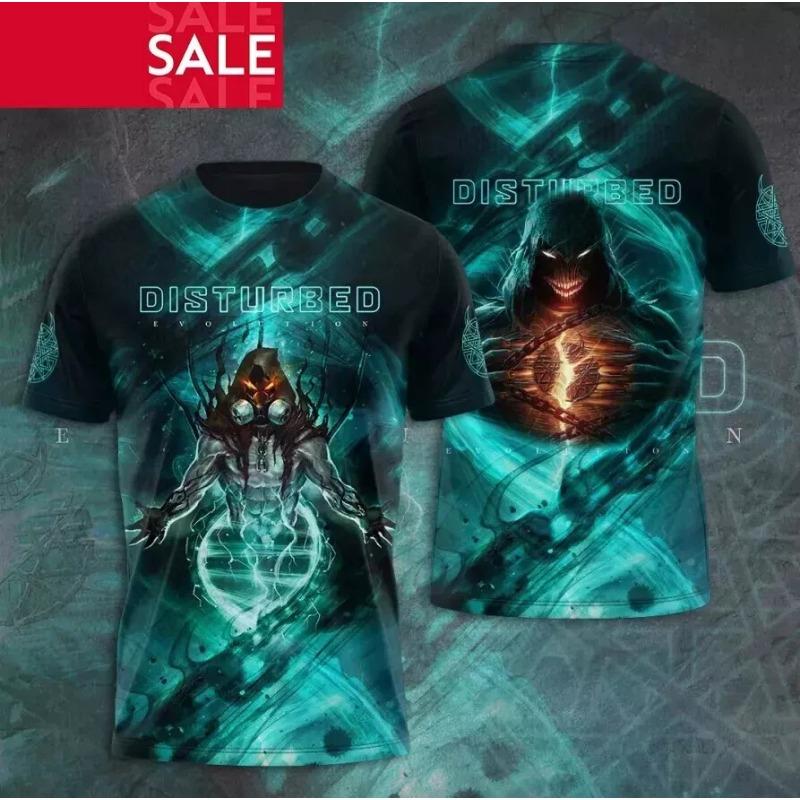 

Men T-shirt Rock Band Disturbed The Sickness 3d Print T shirt Tops Womens Sports Large size Tops Tees Summer Tshirt Kids Clothes L