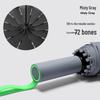 72-Rib Strong Automatic Sun Protection Umbrella for Women & Men, Large Folding Design for Sun and Rain