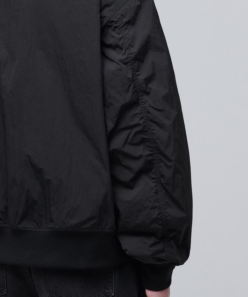 Musinsa Standard Crinkle Oversized Ma-1 Bomber Jacket [Black]