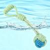 Cotton Rope Dog Toy Rope Knot Ball Dog Chew Toy Interactive Tug-of-War Dog Toy for Small And Medium Dogs Teeth Cleaning