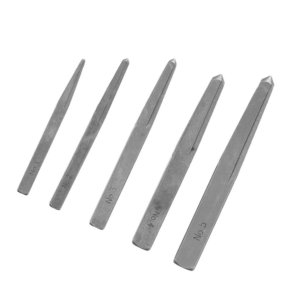 5 Pcs Straight Fluted Easy Out Bolt Extractor Set Bolt Removal Tool for Broken Bolt Thread Repair