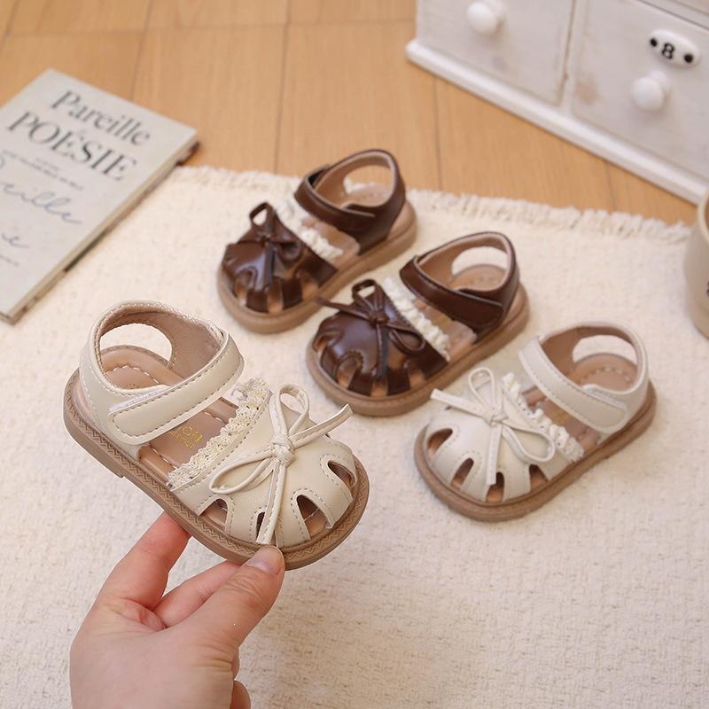 TS JYL JK126 Baby Girls Princess Sandals Anti Slip Soft Sole Lovely Casual Footwear For Toddlers