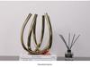 Elegant Metal Vase for Flower Arrangements - Luxury Decor for Living & Dining Rooms