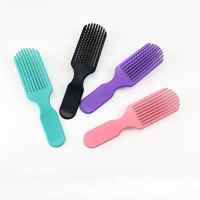 Peigne à Cheveux de Salon Peigne Ventilé Brosse Creuse Peigne à Nervures Démêlant Peigne de Massage Antistatique Outils Peigne Double Usage Sec Humide