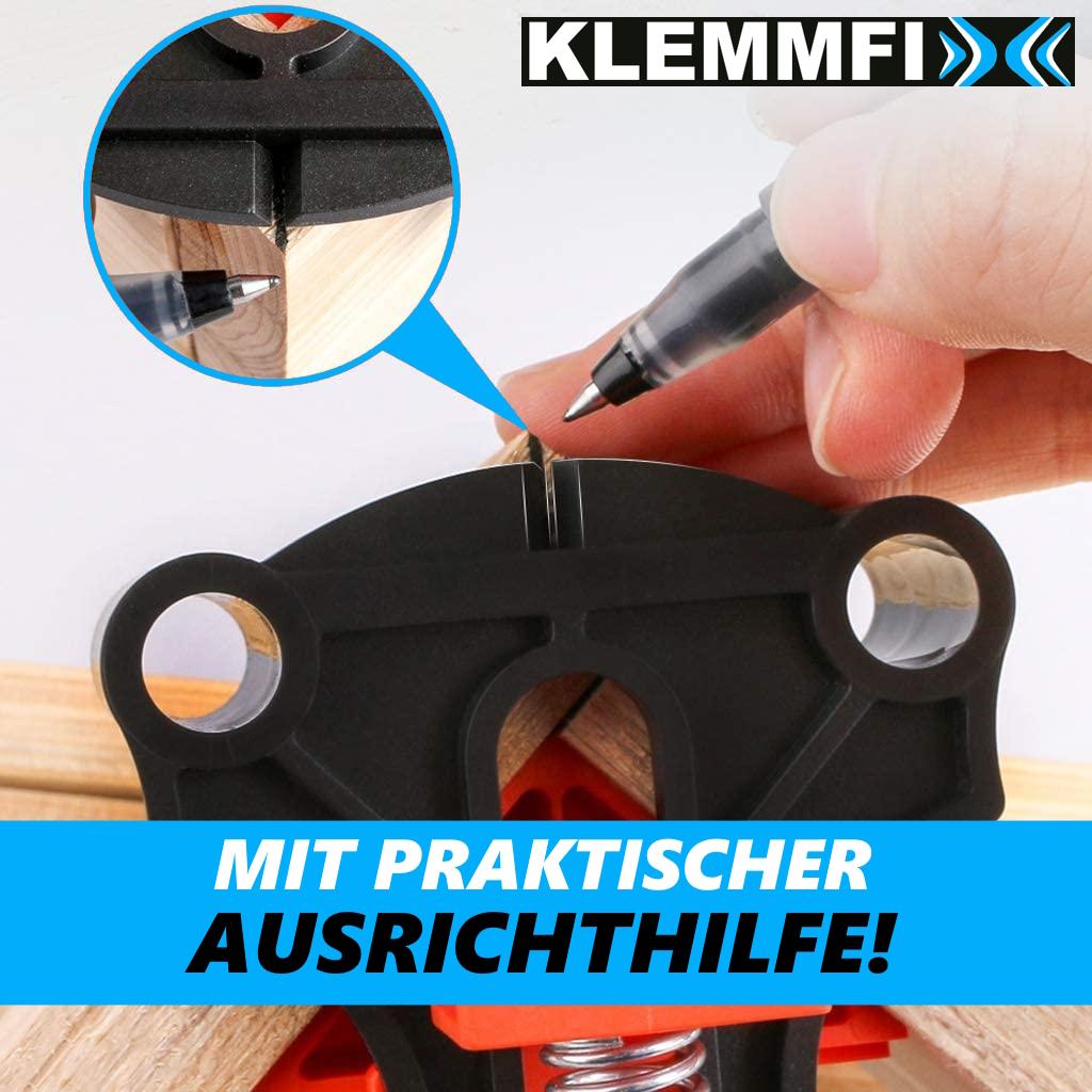 KLEMMFIX Wooden Angle Clamps Corner Clamps Angle Clamps Angle Connector [Set of 4]