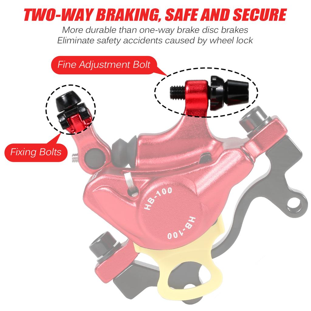 Solid Hydraulic Disc Brake Calipers Front Rear Mountain Bike Disc Brake Electric Scooter Disc Brake Replacement For