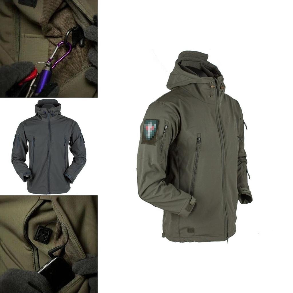 Versatile Men's Winter Jacket With Windproof Hood And Multifunctional Pockets For Outdoor Activities