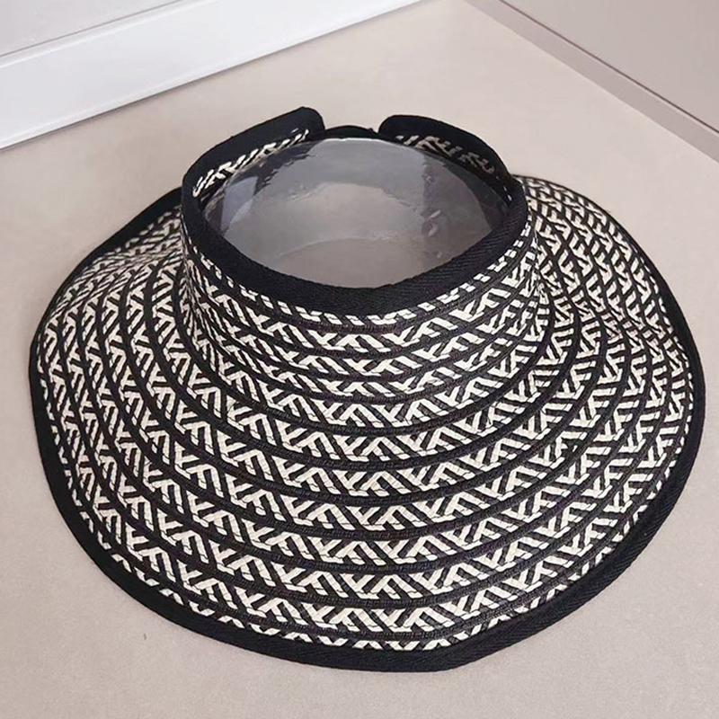 

Новинка 2024 года, женская соломенная шляпа с широкими полями, закатанный солнцезащитный козырек, летняя складная Упакованная кепка с защитой от ультрафиолета для пляжного дорожного чепчика Adjustable