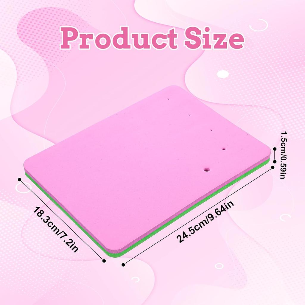 SHENLIU Fondant Mat, Fondant Flowers Foam Pad, Silicone Crafts Mats Rectangular Fondants Cake Sponge, Flower Drying Mat Clay Modelling Tools for