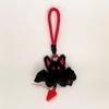 Cute Halloween Bat Little Devil Plush Doll Toy Keychain Lanyard Bag Pendant Backpack Hanging Ornament Keyring Girl Birthday Gift