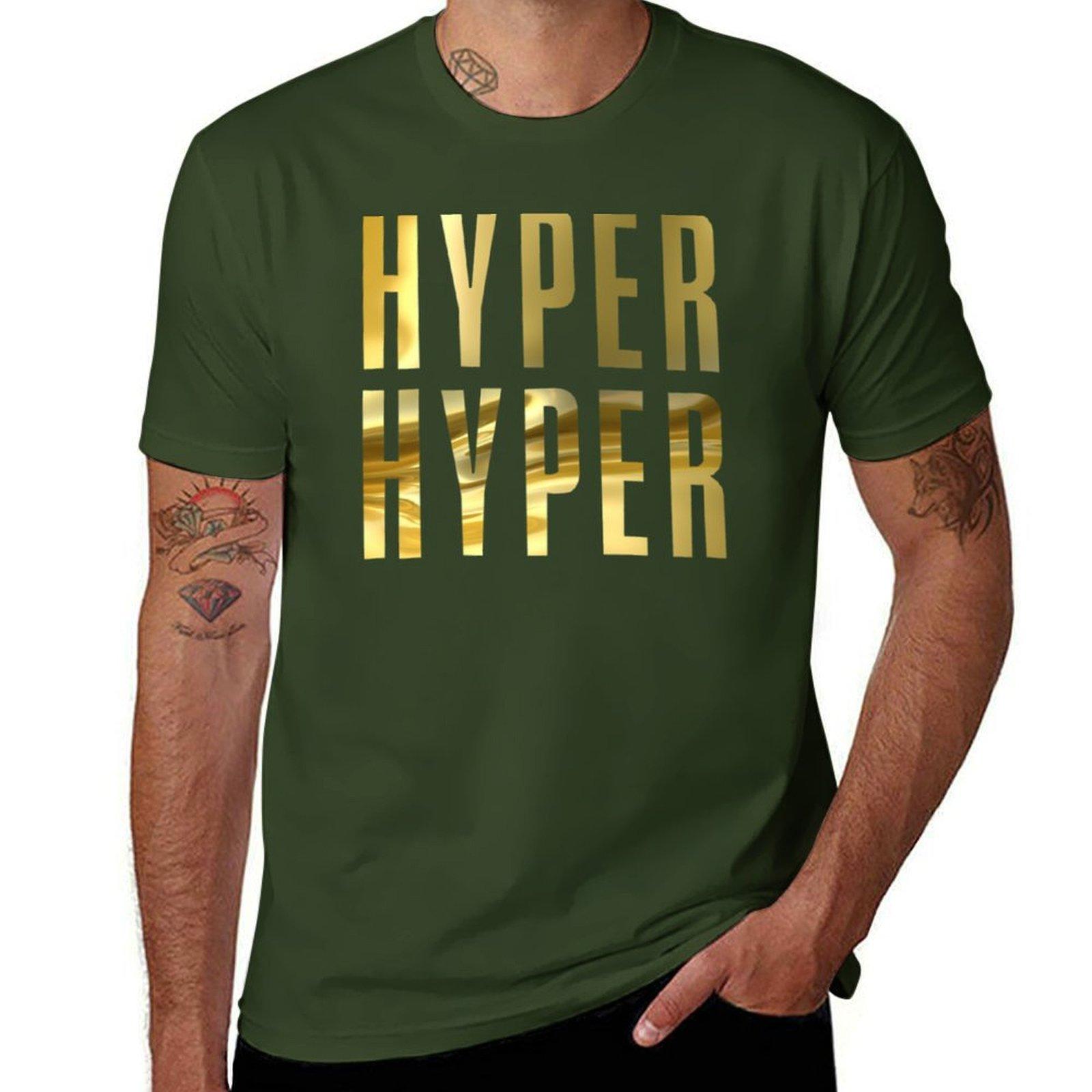 XIXI Fashion Hyper Hyper - Scooterbandverzamelaar hit 90s gouden editie T-shirt oversized sweat T-shirts effen heren T-shirt M