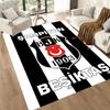 Be?ikta? Football Crest Square Rugs Are a Great Choice for Living Rooms, Bedrooms, Home Décor, and As Gifts.