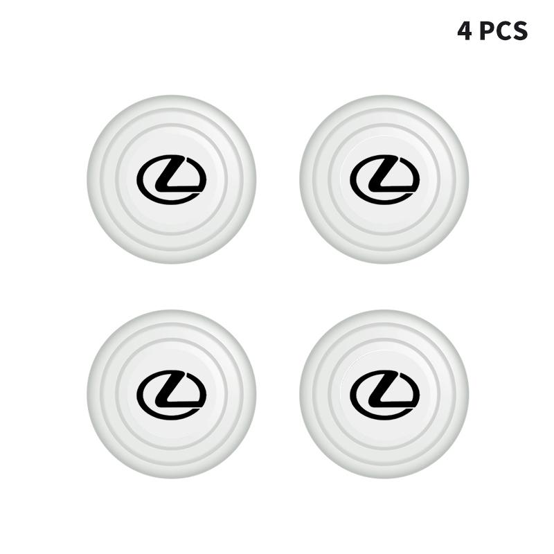 1/2/4Pcs Luminous Shock Absorber Car Door Silicone Anti Shock Pad For Lexus IS250 IS200 CT200h GS300 LS430 RX450h LX570 IS300