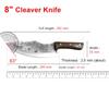 Forged Kitchen Knives Meat Cleaver Chopping Vegetables Butcher Knives Hiking Camping Barbecue Outdoor Survival Knife Wood Handle