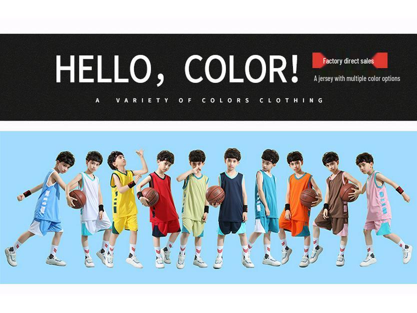 Kids' Basketball Jerseys: Sports Hall, School Training, Competition & Performance Uniforms with Custom Printing