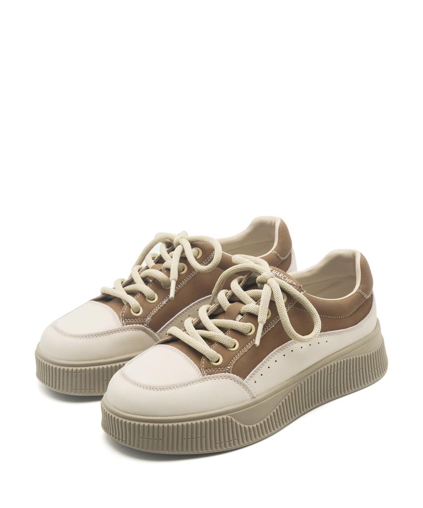Spur Clod Vintage Washing Sneakers 5Cm Cowhide Sneakers -Va9065 (2Color)