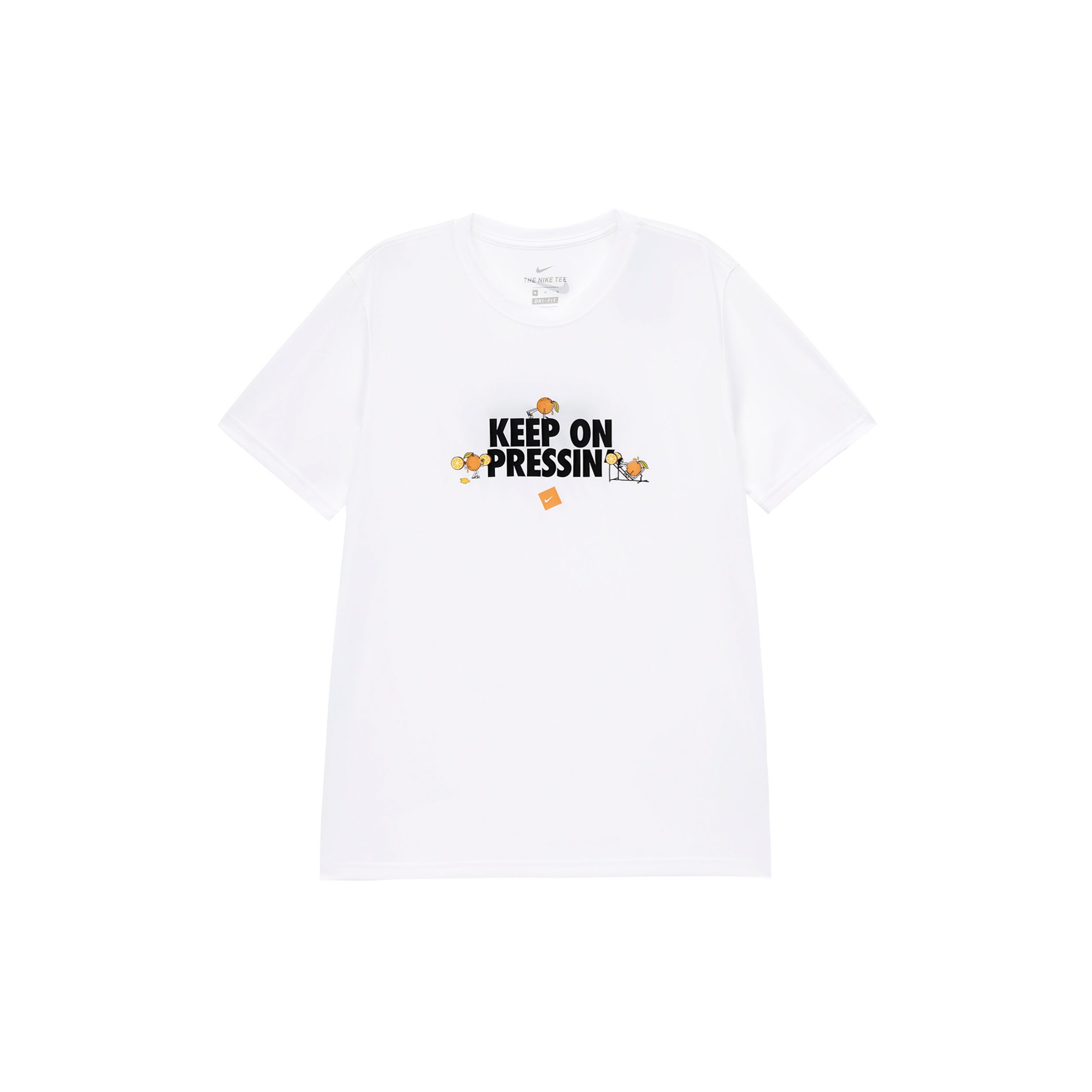 

Мужская футболка с круглым вырезом и коротким рукавом с принтом Nike Dri-Fit, белая DR7576-100 XXL