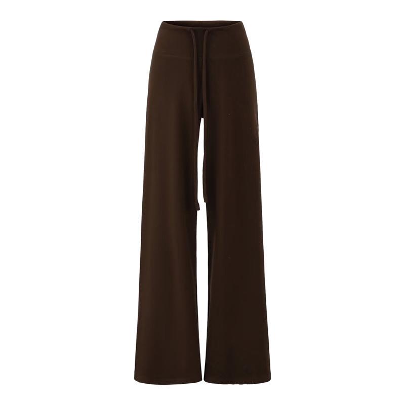

European & American Style Stand Collar Slim Zipper Cardigan + Brushed Low-Waist Drawstring Casual Pants Two-Piece Set Small