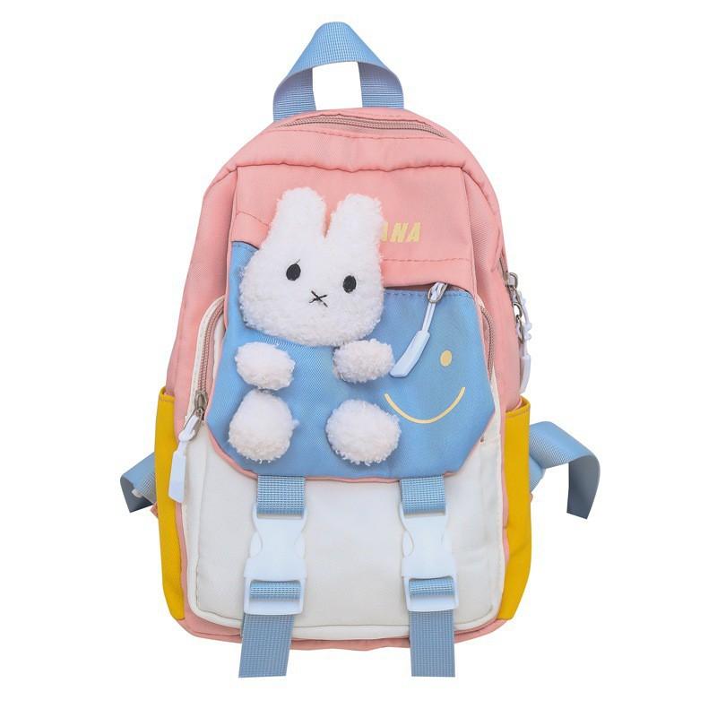 New Kindergarten Backpack Rabbit Cartoon Change Bag 3-10 Years Old Casual Cross-border Small