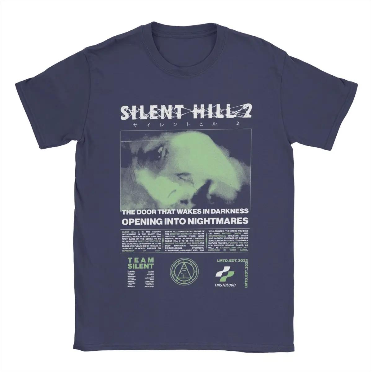 

2026 Унисекс Silent Hill 2 Футболки Хлопковая Одежда Повседневная Футболка с Коротким Рукавом с Круглым Вырезом Футболки для Взрослых Хип-Хоп Уличная Одежда Оверсайз Футболка 4XL